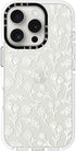 Dumkery Cute White Flowers Case Compatible with iPhone 16 Pro Max Clear Case,