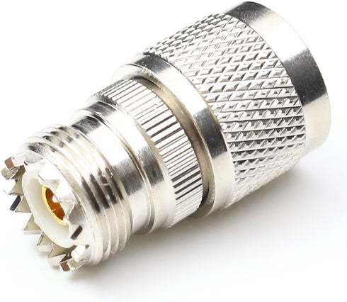 N Male to UHF Female Connectors, Pl259 to N Type Connector RF Coaxial Coax Adapter, SO239 Female Adapter Pl259 Female