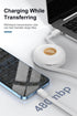 3 in 1 Magnetic Retractable Charging Cable, 60W Power Delivery USB-C/Micro USB, Compatible with Cell Phones, 39 inches