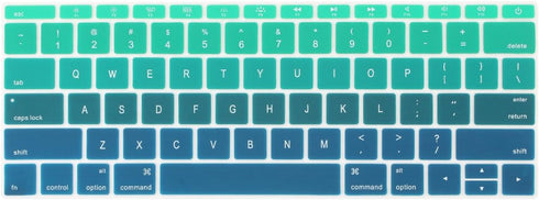 Batianda Ombre Color Keyboard Cover for MacBook Pro 13 inch Model A1708, No Touch Bar, 2017 & 2016 Release, Gradient
