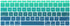 Batianda Ombre Color Keyboard Cover for MacBook Pro 13 inch Model A1708, No Touch Bar, 2017 & 2016 Release, Gradient