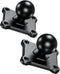 BRCOVAN 2 PCS, 1'' Ball Mount Base with Aluminum Alloy 4-Hole AMPS Square Plate & 1'' TPU Ball Adapter