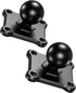 BRCOVAN 2 PCS, 1'' Ball Mount Base with Aluminum Alloy 4-Hole AMPS Square Plate & 1'' TPU Ball Adapter