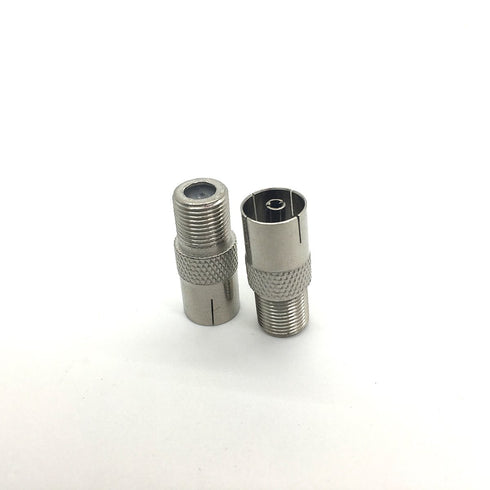 uxcell 2pcs Antenna CATV TV FM PAL Female to F Female Jack RF Coax Adapter