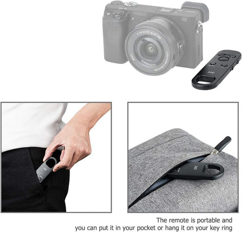 JJC Wireless Bluetooth Remote Control for Sony Cameras A7R5 A7M4 ZV-E1 ZV-1F ZV-1 II ZV1 ZV-E10 FX30 A1 A7C II