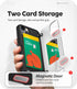 GOOSPERY Magnetic Door Bumper Compatible with iPhone 15 Case, Card Holder Wallet, Auto Closing Protective Cover