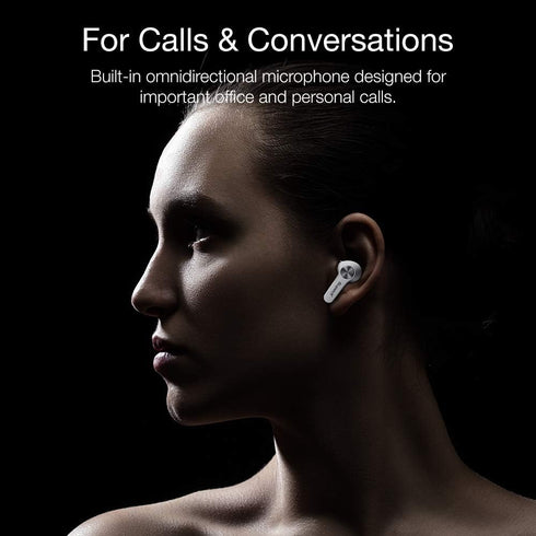 Bluetooth 5.0 Wireless Earbuds - IPX5 Sweatproof Headset/Headphones in Ear with Built-in Mic, Industrial Leading TWS