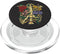 Skeleton Flowers and Mushrooms Illustration PopSockets PopGrip for MagSafe