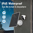 5W Solar Panel, IP 65 Waterproof 5V Micro USB Port for Wireless Outdoor Security Cameras, Rechargeable Battery