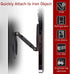 SHINEWEE 17/6/15/14/13/12 Double Magnetic Ring Phone Holder Quick Attach to Any Iron Surface | Swivel & Tilt Adjustable