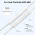 Wired Earbuds Pack of 4, in-Ear Wired Earphones with Microphone, Volume Control, Heavy Bass, Compatible with Android,