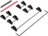 DUROCK Stabilizer V2, PCB Mount Keyboard Stabilizers with 2u 6.25u 7u Wires for Mechanical Keyboards (V2 Nero 80% Kit)