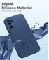 FNTCASE Shockproof Silicone Protective Phone Case for Samsung Galaxy A14-5G, Slim Dual Layer Rugged, Navy Blue