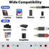 3.5mm 16ft Cyberguys! to RCA Audio Cable, Aux to RCA Cable with Gold-Plated Connectors, Durable PVC Jacket Aux Adapter
