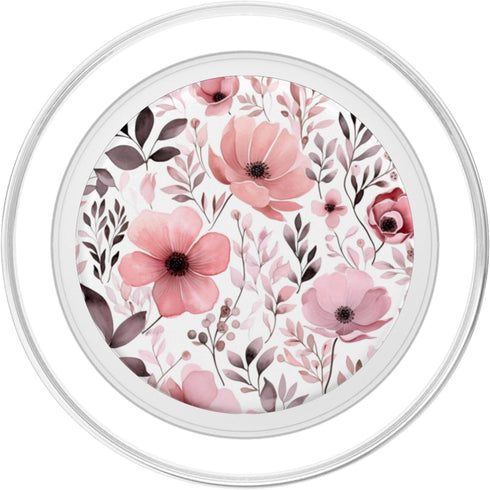 PopSockets PopGrip for MagSafe, Pink Floral Flower Bouquet Cute Pattern