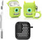 3 in 1 Protective Funny Cute Case Cover for Apple AirPods (2nd/1st Generation) with Cleaner Kit & Keychain (Mike)