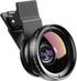APEXEL Phone Camera Lens, 2 in 1 Cell Phone Clip-on Lens Kit 0.45X