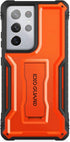 ExoGuard for Samsung Galaxy S21 Ultra 5G Case, Rubber Shockproof Full Body Cover with Built-in Kickstand