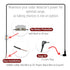 EDO Tech 10 Ft Direct HardWire Power Cord Kit for Cobra Radar Laser Detector
