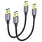 USB Cable 6 inch 2-Pack, Short USB A to USB A Cable