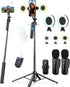 Yeaki Vlogging Kit for iPhone/Android, 63Auto Face Tracking Tripod for iPhone with Light,
