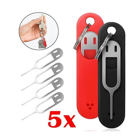 xiaopang 1/5pcs Pendent(3PCS Anti-Lost Sim Card Eject Pin Needle With Storage Case Mobile Phone SIM Protector Holder