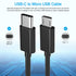 USB C to Micro USB Cable,Type C to Micro USB Charger Compatible with Samsung Galaxy S4/S7,MacBook Pro Air,Xbox-One PS4 Controller,LG,Moto,Android Phone,Fire Tablets,TV Stick USBC Adapter Charging Cord