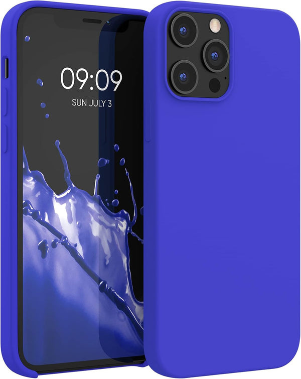 kwmobile Case Compatible with Apple iPhone 12 Pro Max - TPU Silicone Phone Cover with Soft Finish, Baltic Blue