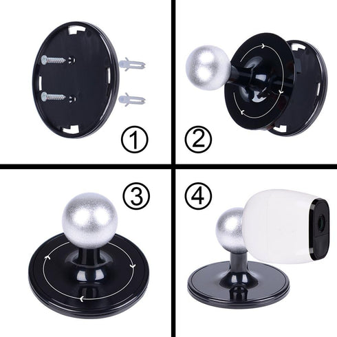 Table Ceiling Mounts for Magnetic Arlo/Arlo Pro/Arlo Pro 2 Camera (2 Pack Black)