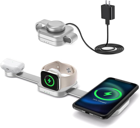 4 in 1 Wireless Charger for Apple, Used for iPhone 11 12 13 14 15, Wireless Charging Station for Galaxy S9 10 21 22 23,