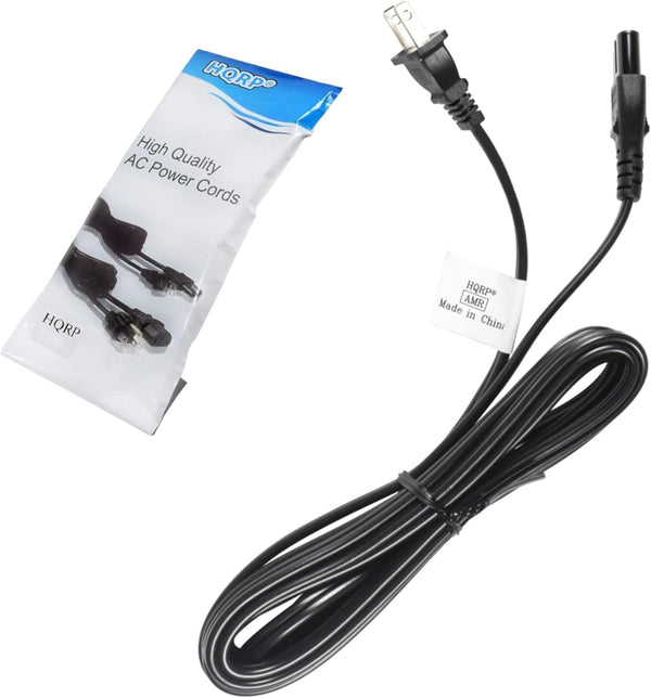HQRP AC Power Cord Compatible with Aiwa Exos-9 - JBL Partybox 100 110 200 300 310 710 1000 Portable Boombox Power Cable