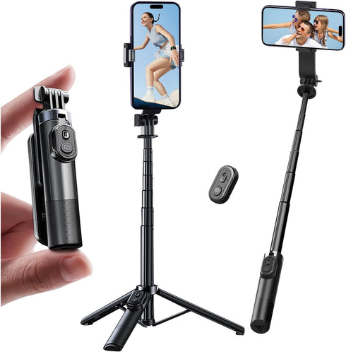 Stjiatu Mini Selfie Stick Tripod, Pocket Flex Tripod i-Phone Android Phone Grip, Portable