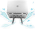 Adjustable Aluminum Laptop Stand, Foldable Portable Holder with Anti-Slip Silicone Pad for 10-15.6 Tablets