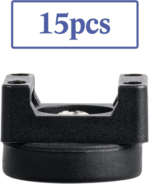 Yookeer 15 Pieces Magnetic Cable Clips Zip Tie Mount Base, Multipurpose for Cable Management