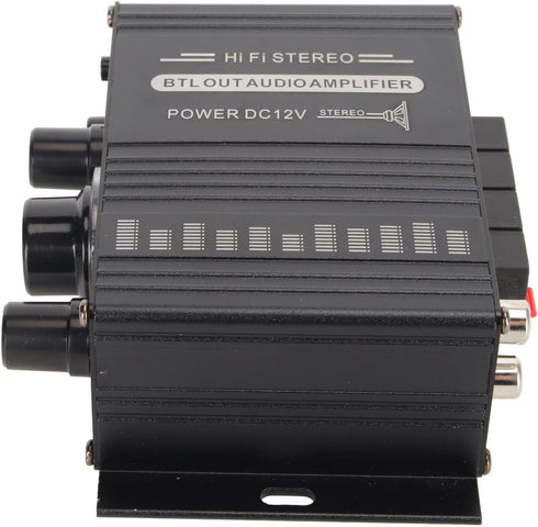 Power Amplifier, AK-160BT Bluetooth 5.0 Stereo Audio, 2 Channel Receiver 20W x 2, 12V Mini Home Power Amplifier