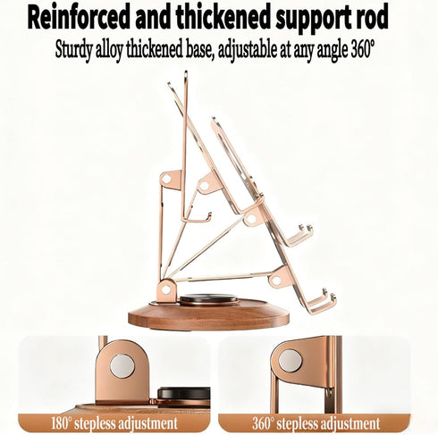 ZYEUNAGNB Stand,360 17 16 15 14 13 Adjustable Cell Phone Rotating Foldable Desktop Cellphone Stand with Anti-Slip Base
