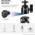 NEEWER Mini Metal Table Tripod with 360° Ball Head, Portable Travel Tripod for Camera Mobile Phone Action Cam, Max Load