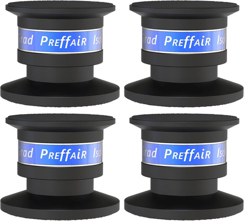 Preffair Audiophile Speaker Isolation Spikes, Aluminum Shockproof Turntable Stand Feet, Speaker Floor Protector Mat,
