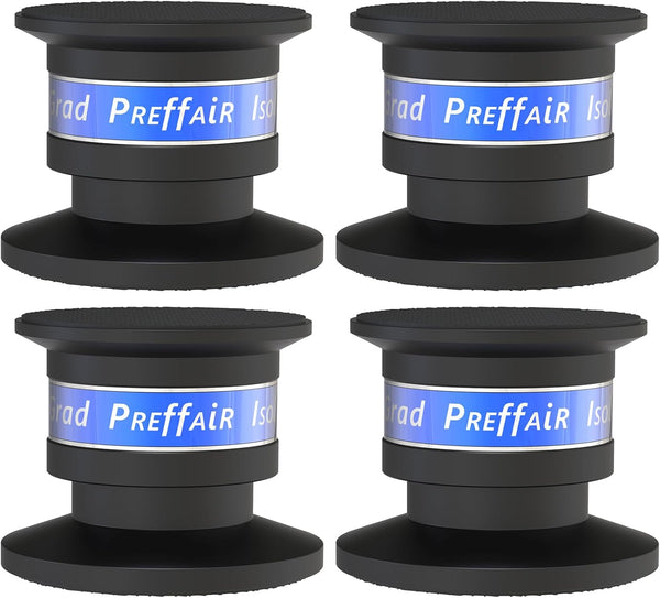 Preffair Audiophile Speaker Isolation Spikes, Aluminum Shockproof Turntable Stand Feet, Speaker Floor Protector Mat,