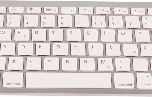 Keyboard, 78 Keys German Layout, Ultra Slim Smart Keypad, Portable Silent German Keyboard, QWERTZ Layout for iOS,