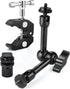UTEBIT Adjustable Magic Arm with Super Clamp, 9 inch Articulating Arm Clamp for LCD Monitor, LED Light, Camera Rig