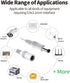 Tonton 33Ft 10M 5.5mm 2.1mm 5521 12V 2 Pack) Power Extension Cable x DC Female to Male Compatible with DC Adapter Cord