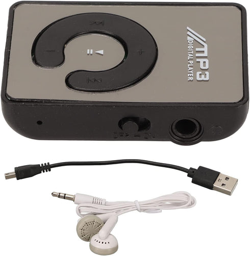 Heayzoki MP3 Player with Clip, Portable Music Player with Headphones, Wearable Small Audio Player for Daily School