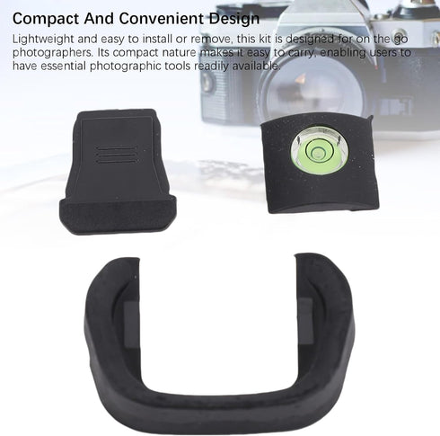 Akozon R5 R6, Camera Eyecup Viewfinder with Hot Shoe Cover & Bubble Spirit Level Kit, Compatible with Durable