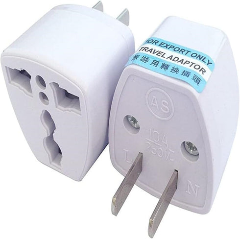 ANRANK 2 Pack UAE25010AK High Performance Universal UK/EU/AU to US Adapter Travel Power Plug Converters