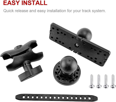 CALIDAKA Fish Finder Mount Base, 360 Degree Rotation Fish Finder Holder for Marine Electronics