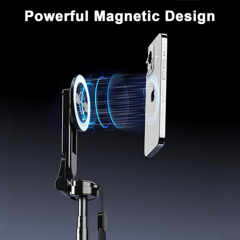 Keweis 360 4-in-1 Magnetic Selfie Stick with Remote, Rotation Phone Tripod, Multifunctional Magnetic Phone Selfie