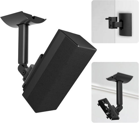 Speaker Wall and Ceiling Mount for Bose UB-20, WB-50 Series II, Adjustable Tilt & Swivel up to 180° (Black)
