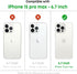 YEPO iPhone 15 Pro Max Case - Clear Flower Design, Slim Shockproof Bumper, Stylish Protective Cover for Women & Girls.