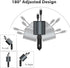 Multi Retractable Car Charger, 4 in 1 Fast Charger 100W with 2.6FT Cables for iPhone & Samsung Galaxy Devices